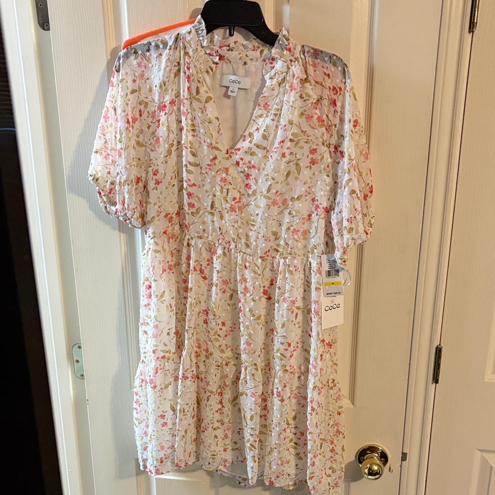 CeCe Ivory Tulip Fields Dress